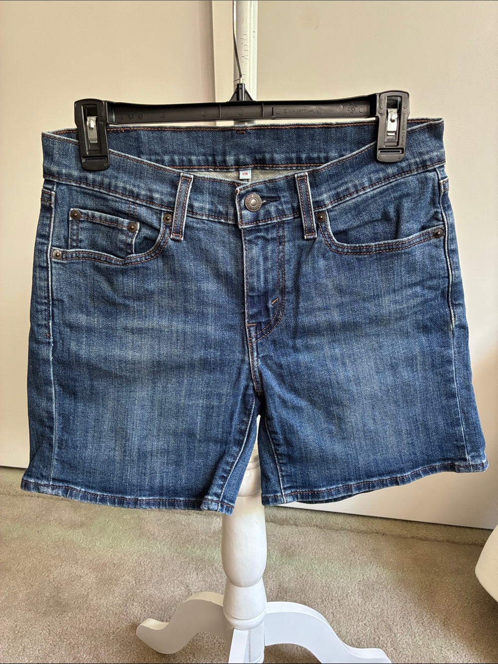 Levi's Classic Blue Denim Jean Shorts